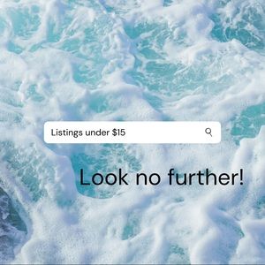 Many items under $15!